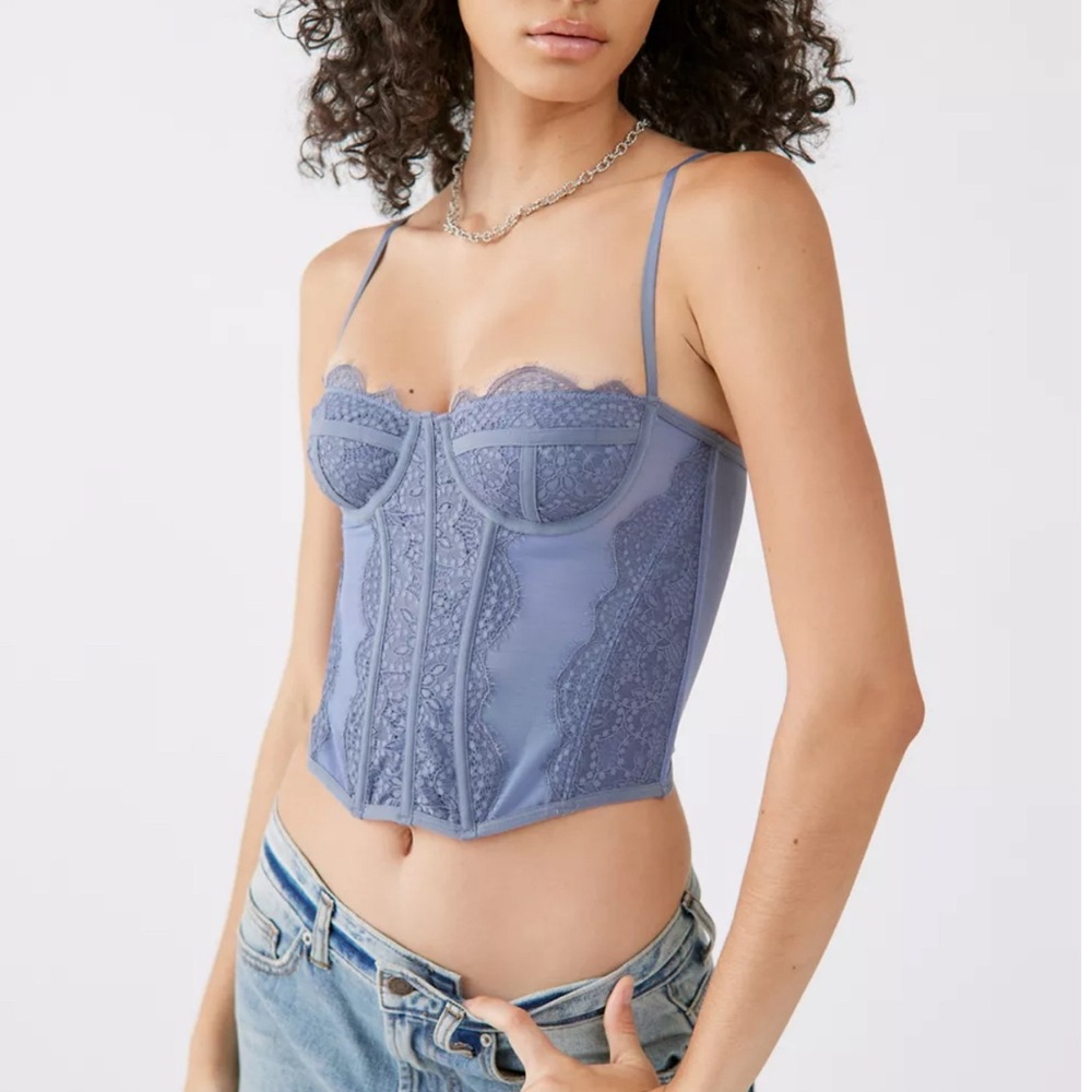 Urban Outfitters Out From Under Corset Navy